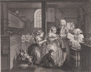 Rake's Progress by William Hogarth
